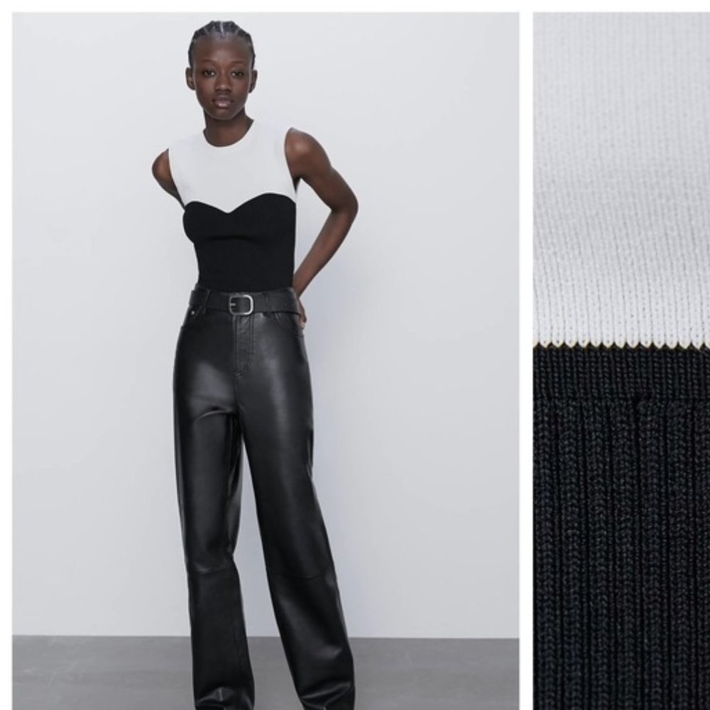 Zara Black and White Tank Size XS/Small